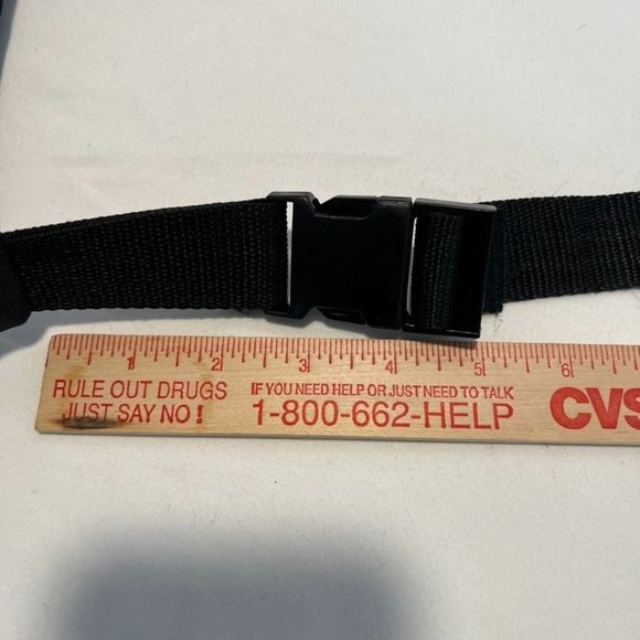 Starter Black Nylon Fanny Pack Adjustable Waist, one size, sport waistpack - Picture 7 of 8